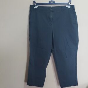 Tradition Country Collection Dark Navy Blue Cropped Pants Size 14p